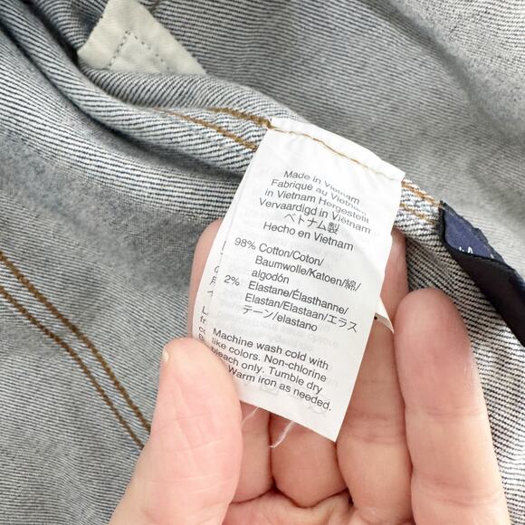 Madewell The Shrunken Stretch Jean Denim Jacket Classic Style Layering Blue S - Picture 11 of 15